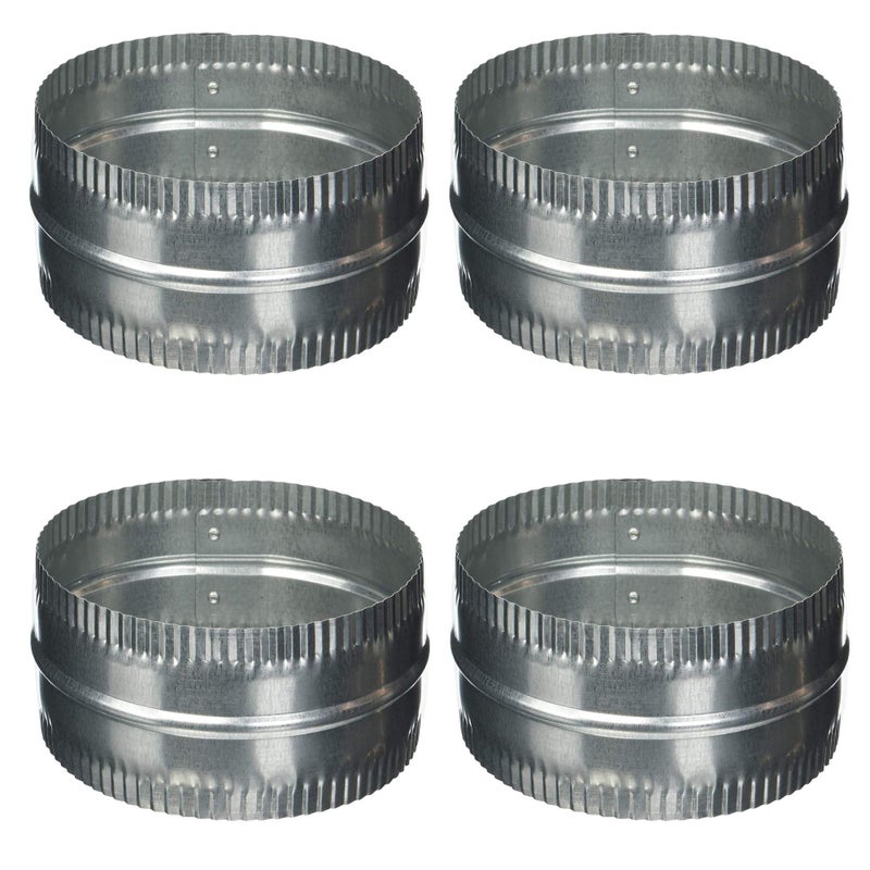 Lambro #246 6"" Aluminum Duct Connector, 4 Pack